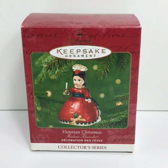 Hallmark Keepsake Ornament Victorian Christmas Madame Alexander Red 2001 Vintage - Picture 2 of 12